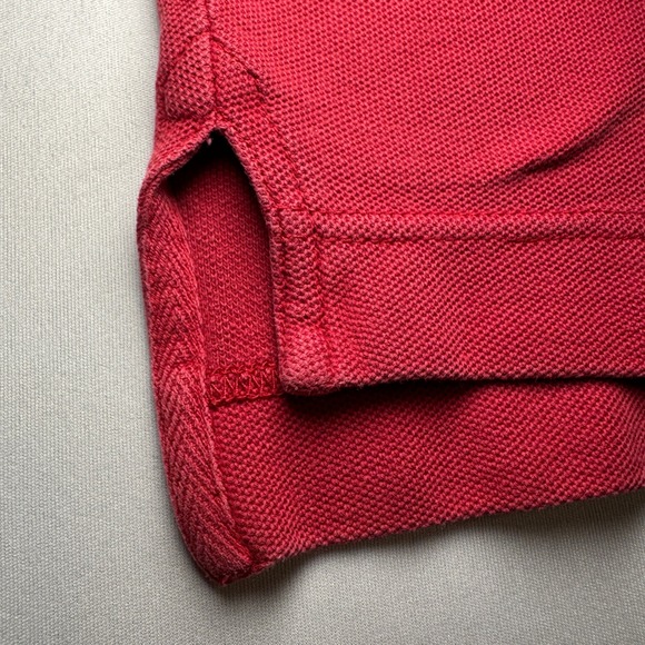 Vintage Timberland Polo Vented Short Sleeve Baggy Fit L Streetwear Red Y2K Rap - Picture 11 of 15